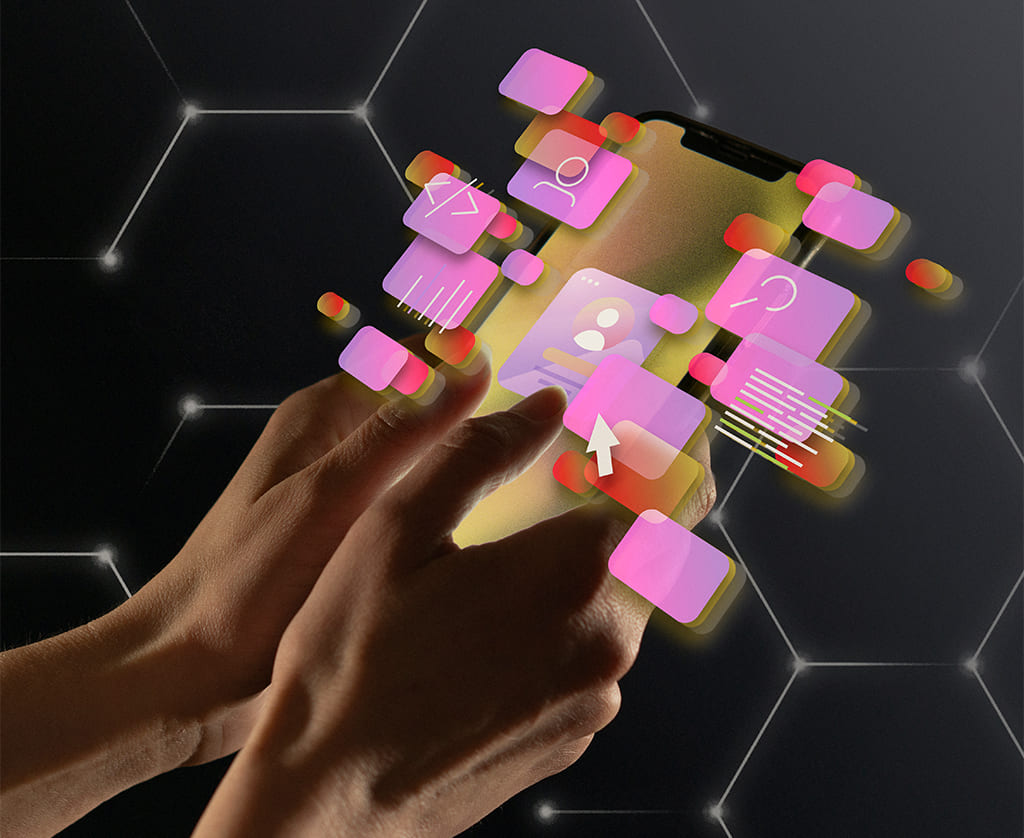 Full-cycle development from wireframes to launch related ai images